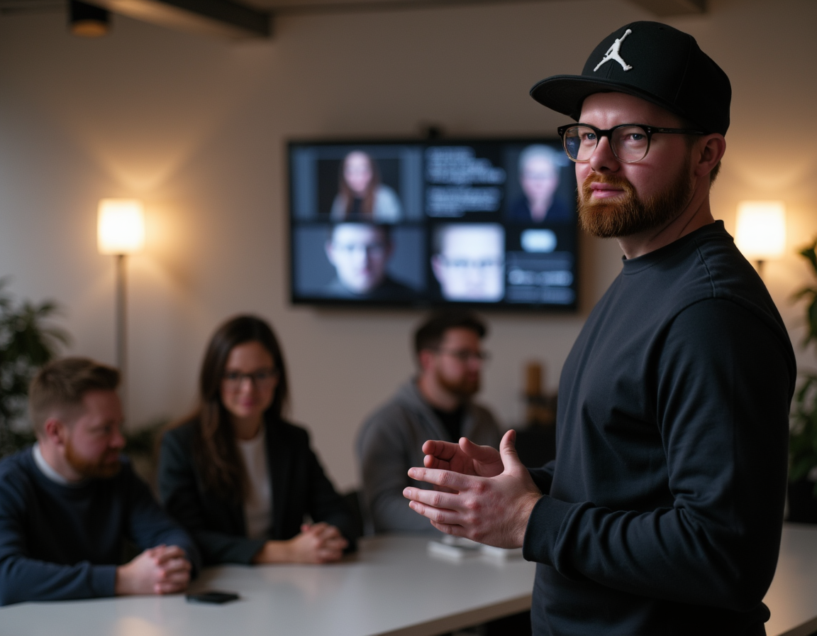 Personen in einem interaktiven Workshop
